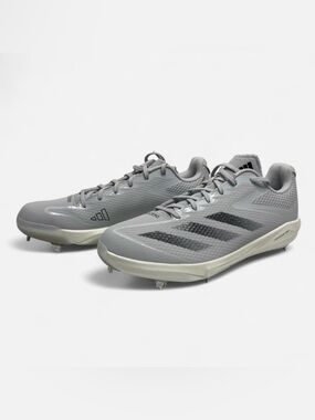 Adidas Adizero Electric BS Men's Size 12.5 Grey Metal Baseball Cleats IF3266